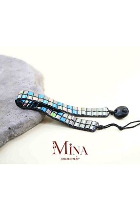 دستبند جواهر آبی زنانه سنگ طبیعی Mina Souvenir - کد 879858612