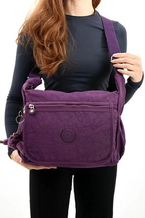 کیف پستچی بنفش زنانه پارچه ای Alanç Gift - کد 826686158