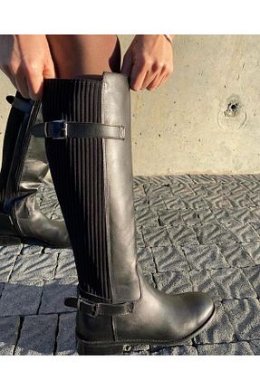 بوت / نیم بوت مشکی زنانه تریکو LA PASSION - کد 879850697