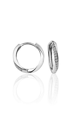 گوشواره نقره سفید زنانه 925 عیار jelux silver - کد 879849343