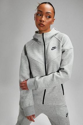 سوئیشرت اسپرت طوسی زنانه Fitted Nike - کد 879852416
