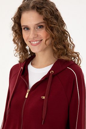 سوئیشرت قهوه ای زنانه ساده U.S. Polo Assn. - کد 879876033