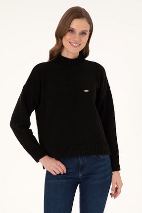 پلیور سرمه ای زنانه ساده U.S. Polo Assn. - کد 879883835
