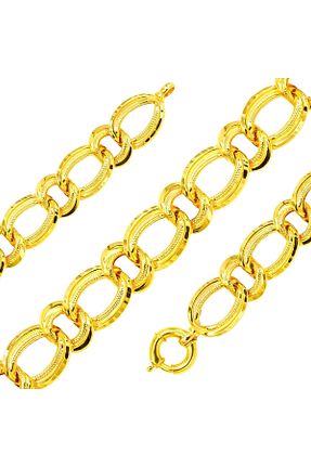 دستبند طلا زرد زنانه 14 عیار TURNAGOLD - کد 879897819