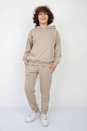 سوئیشرت قهوه ای بچه گانه ساده REPLİX - کد 879904787