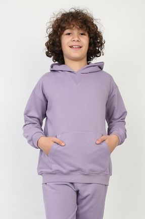 سوئیشرت بنفش بچه گانه ساده REPLİX - کد 879894421