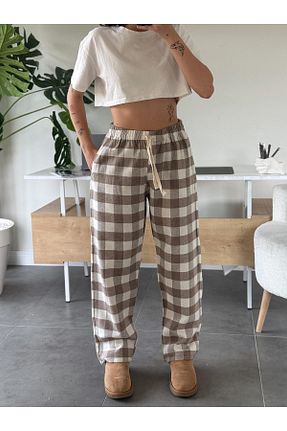 ست بالاتنه و پائین تنه بژ زنانه بافتنی OYKUWEAR - کد 879904763