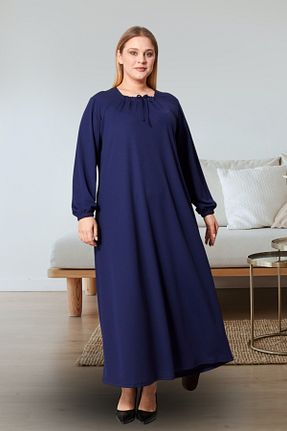 لباس حجاب سرمه ای زنانه سایز بزرگ Ferace - کد 879905219