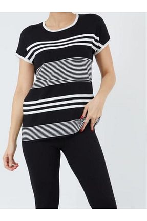 ست بالاتنه و پائین تنه مشکی زنانه بافت Butik - کد 879902758