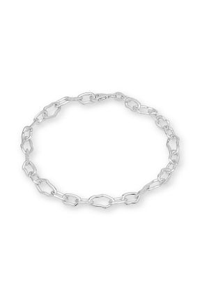 دستبند نقره متالیک زنانه 925 عیار Genel Markalar - کد 878576287
