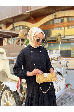 ست بالاتنه و پائین تنه حجاب مشکی زنانه رگولار PİNK FLY - کد 846712291