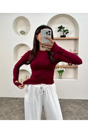 بادی زرشکی زنانه یقه ایستاده La Perla Boutique - کد 879927770