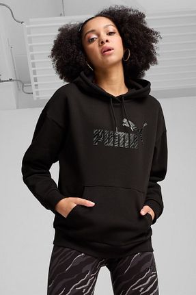 سوئیشرت اسپرت مشکی زنانه Boxy Puma - کد 882641510