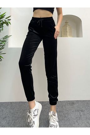 شلوار کرمگن مشکی زنانه پاچه کش دار DCL STYLE - کد 879937620