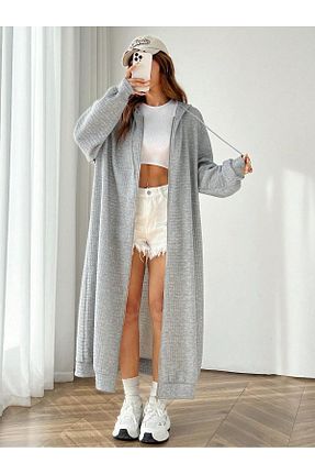 لباس طوسی زنانه بافتنی Machetta - کد 879935745