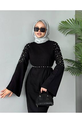 لباس حجاب مشکی زنانه Kalem Kağanbutik - کد 879935471
