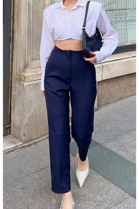 شلوار سرمه ای زنانه پنبه پلی استر La Perla Boutique - کد 879943208