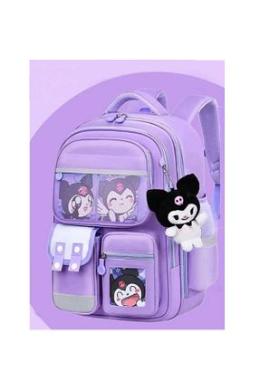 کیف مدرسه بنفش بچه گانه پارچه ای KOST - کد 869845725