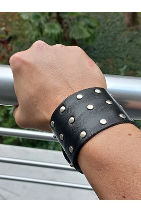 دستبند جواهر مشکی زنانه چرم خالص REGGENTE - کد 457587047