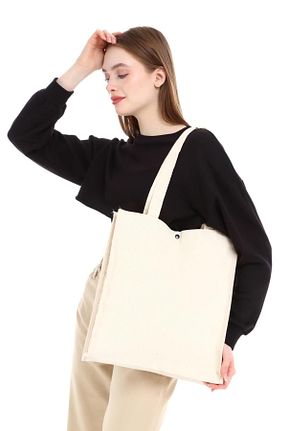 کیف دوشی بژ زنانه پارچه ای Çınar Bez Çanta - کد 122685544