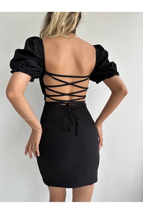 لباس مشکی زنانه بافتنی Angel Mia - کد 879988448