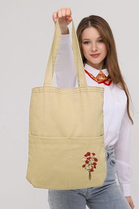 کیف دوشی بژ زنانه Çınar Bez Çanta - کد 805939697