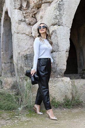 پلیور طوسی زنانه رگولار bytugcekaya - کد 879990210