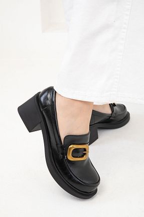 کفش لوفر مشکی زنانه چرم مصنوعی SOHO - کد 877586607