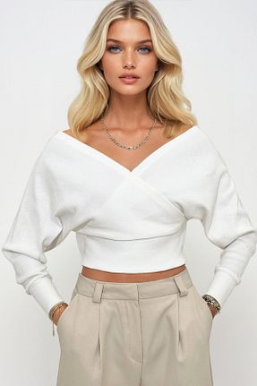 بلوز نباتی زنانه ساده Trend Alaçatı Stili - کد 355278640