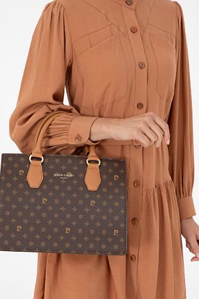 کیف دوشی قهوه ای زنانه چرم مصنوعی Pierre Cardin - کد 877706796
