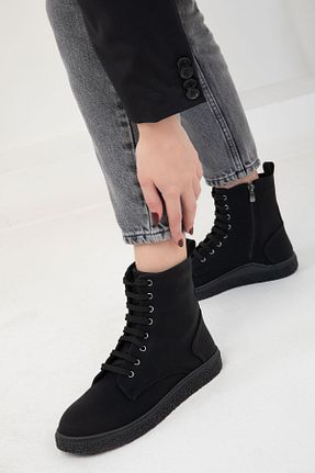 بوت / نیم بوت مشکی زنانه چرم مصنوعی SOHO - کد 877586528