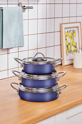 ماهیتابه سرمه ای 3+ Karaca - کد 866579868