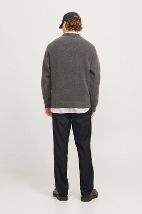 شلوار مشکی مردانه الاستان - ویسکون - پلی استر Jack & Jones - کد 877892357