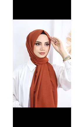 شال نارنجی زنانه پنبه ای helya scarf - کد 877876500