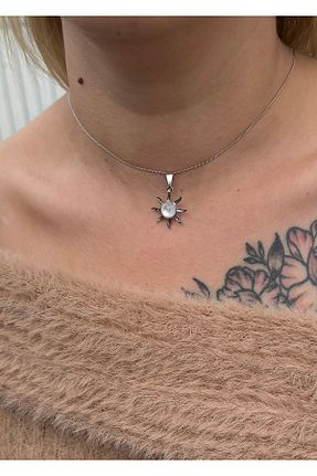 گردنبند جواهر سبز زنانه برنجی takıtarzım - کد 877900087