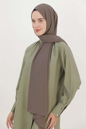روسری قهوه ای پلی استر ALLDAY - کد 877902272