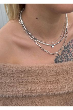 گردنبند جواهر سبز زنانه برنجی takıtarzım - کد 877897650