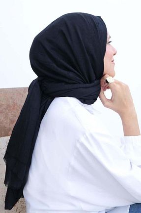 روسری مشکی پنبه ای ALLDAY - کد 877902604