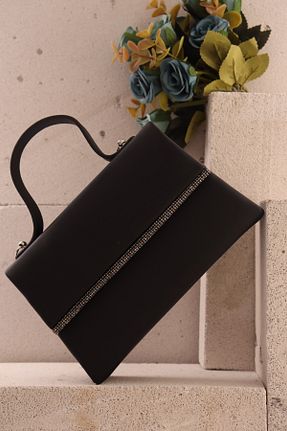 کیف مجلسی مشکی زنانه چرم مصنوعی weem bag - کد 877928285