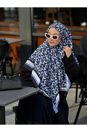 روسری رنگی پلی استر Ahivera - کد 877916714