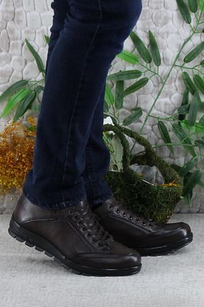 کفش کژوال قهوه ای مردانه چرم خالص Mehmet Mete - کد 877953124