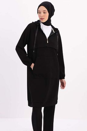 تونیک حجاب مشکی زنانه مخلوط ویسکون ALLDAY - کد 877950456