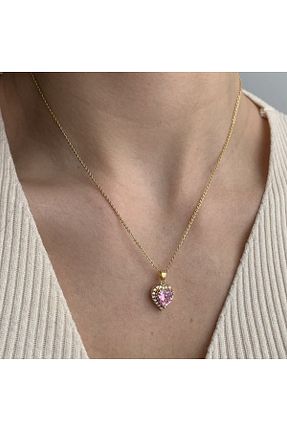 گردنبند استیل ( فولاد ) طلائی زنانه استیل (فولاد) Glitterring - کد 870491278