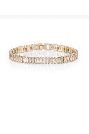 دستبند استیل (فولاد) طلائی زنانه استیل (فولاد) Glitterring - کد 873006100