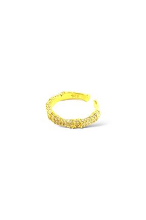 انگشتر نقره زرد زنانه زیرکن orchards - کد 877960064