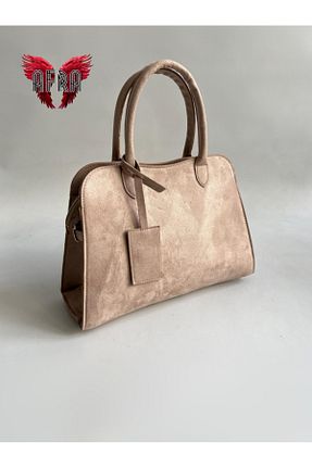 کیف دستی قهوه ای زنانه ابعاد بزرگ Afra - کد 877958700