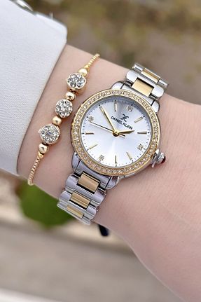ساعت مچی طلائی زنانه 26-30 میلی متر Daniel Klein - کد 878754057