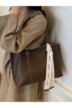 کیف دوشی قهوه ای زنانه چرم مصنوعی Mojeva - کد 875956756