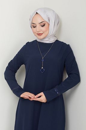 لباس حجاب سرمه ای زنانه رگولار AYŞE MELEK TASARIM - کد 833044861