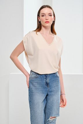 بلوز طوسی زنانه ساده Naramaxx - کد 878098355